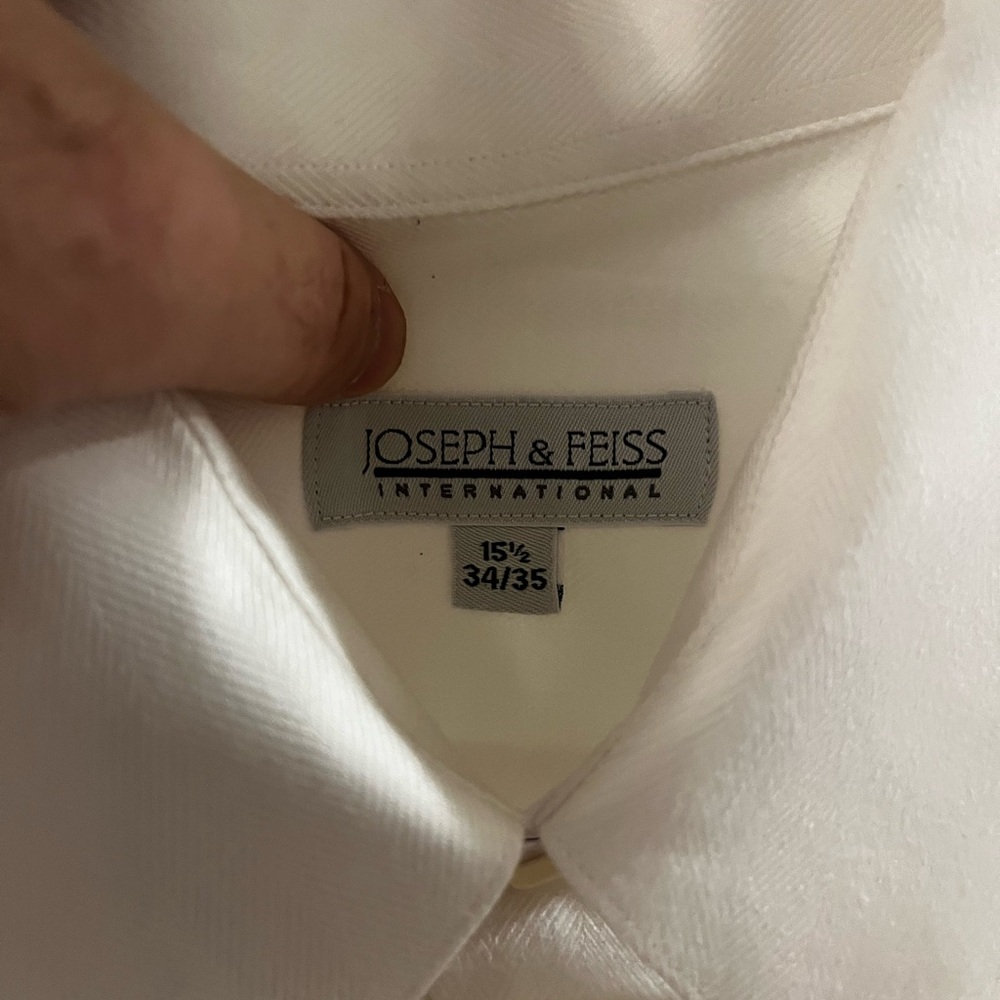 Joseph & Feiss Classic White Dress Shirt